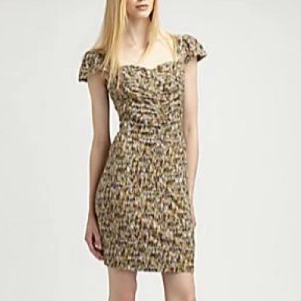 Marc By Marc Jacobs Yellow and Black Mini Dress new tag size small